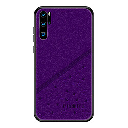 Coque en TPU + PU hybride violet pour votre Huawei P30 Pro