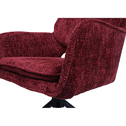 Acheter Mendler Lot de 6 chaises de salle à manger HWC-N74, chaise de cuisine, pivotante Auto-Return, tissu chenille (490g/m²) Öko-Tex MVG ~ bordeaux