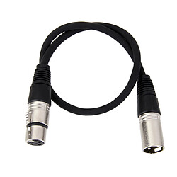 Fils équilibrés De Fil De Microphone / Câble XLR Mâle équilibré Aux Prises Femelles 0.5M