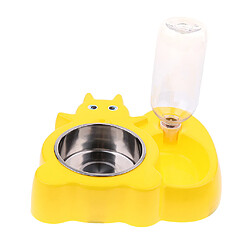 mangeoire automatique pour animaux chien chat buveur d'eau bol alimentaire écureuil yelllow