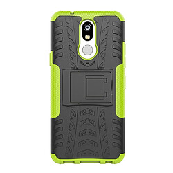 Wewoo Coque Renforcée de protection antichoc PC + TPU pour LG K40 avec support vert