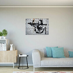 EPIKASA Impression sur Toile Banksy Monna Lisa