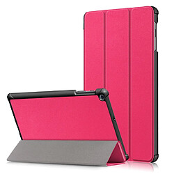 Etui en PU triple pli avec support rose pour votre Samsung Galaxy TAB A 10.1 2019 SM-T510/SM-T515