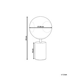 Avis Beliani Lampe à poser en métal laiton BOYD