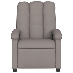 Acheter Maison Chic Fauteuil de massage inclinable,Fauteuil luxe de relaxation Taupe Tissu -MN24446