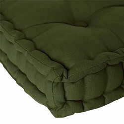 Coussin de Sol Dorian 40x40cm Vert Kaki