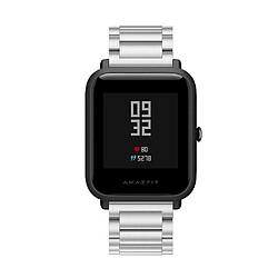 Avis Bracelet en métal argent pour votre Xiaomi Huami Amazfit GTS