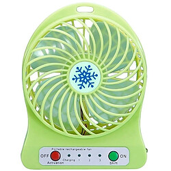 JJBRDZ-Mini Ventilateur Rechargeable Portable Refroidisseur d'Air Mini Ventilateur De Bureau Ventilateurs Portables Rechargeables De Refroidissement USB Vert