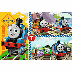 Trefl Primo - Thomas & Friends, Jeux de Tomek - 3en1 : Puzzle 15 Très Grands Pièces, Coloriage, Jeu avec Les éléments de Colorier, Puzzle avec Les Héros de Contes de Fées Thomas et Ses Amis pas cher