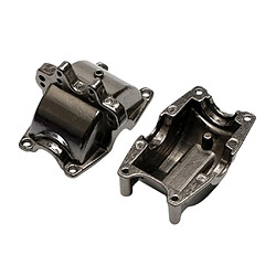 2Pcs Metal Gearbox Mount Housing Set For 1/18 WLtoys DIY Upgrades Titanium