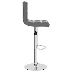 Avis vidaXL Tabouret de bar Gris Similicuir