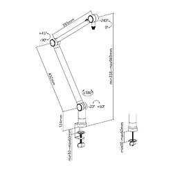 Kimex Support de table pour microphone pas cher