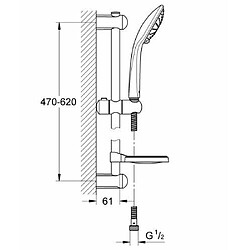 GROHE Ensemble de Douche 2 Jets Euphoria 27230001 (Import Allemagne)