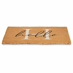 Gift Decor Paillasson Hello Blanc Naturel 60 x 1 x 40 cm (12 Unités)