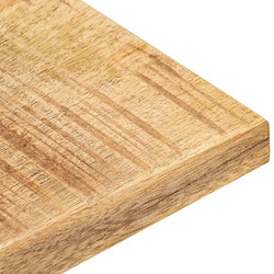 Avis vidaXL Dessus de table Bois de manguier solide 25-27 mm 80x80 cm