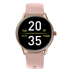 Chrono Smartwatch pour Hommes Femmes Smart Fitness Tracker Montre Fréquence Cardiaque IP68 Étanche Sommeil Natation Sport Montre Tracker Montre avec Fonction de Contrôle de Musique pour Android IOS Téléphones( Rose)