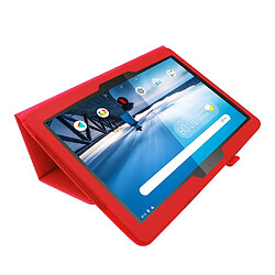 Acheter Etui en PU support de litchi rouge pour votre Lenovo Tab M10 TB-X605F