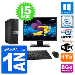 PC Dell 5040 SFF Ecran 27" Intel i5-6500 RAM 8Go Disque 1To HDMI Windows 10 Wifi - Occasion