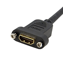 StarTech.com Câble HDMI standard à montage sur panneau de 91 cm - Cordon HDMI vers HDMI - F/M