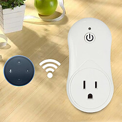 Wewoo Prise Connectée 10A 2,4 GHz Alexa WiFi Contrôle Smart Timer de la maison, AC 100-240 V, américaine