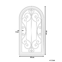 Avis Beliani Miroir CAMPEL 97 cm Crème