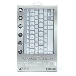 Acheter Teclado Compacto Inalámbrico por Bluetooth Subblim Smart/ Plata