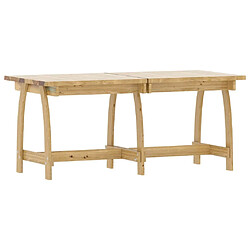 Avis Maison Chic Ensemble de salle à manger de jardin 3 pcs,Table et chaises d'extérieur Bois de pin imprégné -GKD780842