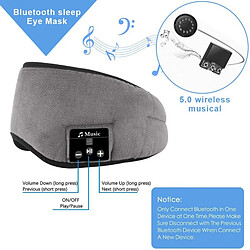 Avis GUPBOO Casque de sommeil stéréo sans fil avec microphone, avec Bluetooth 5.0