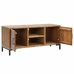 Acheter Maison Chic Meuble TV scandinave - Banc TV pour salon Marron 110x35x48 cm Bois de pin massif -MN49222