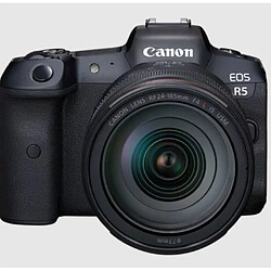 Avis Appareil photo hybride Canon EOS R5 + RF 24 105mm f 4 L IS USM noir