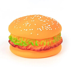 Jouet pour Chien de Qualité Supérieure Burger Jouet pour Animaux de Compagnie Cheeseburger Jouet de Dentition pour Animaux de Compagnie Jouets à Mâcher pour Chien en Silicone Fournitures pour Animaux de Compagnie 7,5 * 5 cm Fournitures pour animaux de com