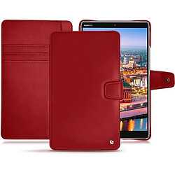 Housse cuir Huawei MediaPad M5 8 - Rabat portefeuille - Rouge ( Nappa - Pantone #d50032 ) - NOREVE