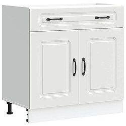 vidaXL Armoire de cuisine Kalmar blanc bois d'ingénierie