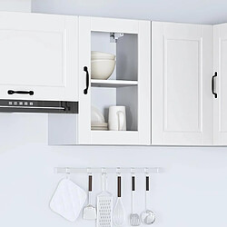 Avis vidaXL Armoire murale de cuisine avec porte en verre Porto blanc