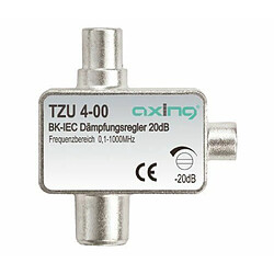 Axing TZU 4-00 atténuateur pour câble tv CATV avec connecteur IEC coaxial (0,5-20 dB)