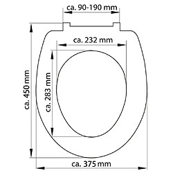 SCHÜTTE Siège de toilette avec fermeture en douceur WOOD HEART imprimé pas cher