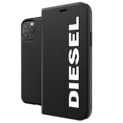 Diesel Étui pour iPhone 11 Pro Max Anti-chutes 1.5m Clapet Porte-cartes Noir