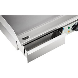 Helloshop26 Plancha grill électrique lisse 55cm 1 x 3.0 Kw acier inox professionnel jardin barbecue 3614033