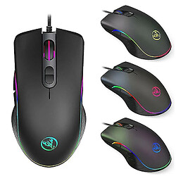 Universal Gaming Mouse 6400DPI Ergonomic Hand Grip RGB Backlit Optical Wired Gaming Mouse