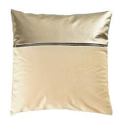 Paris Prix Housse de Coussin Velours Aston 40x40cm Jaune & Or