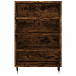 Avis vidaXL Buffet haut chêne fumé 57x35x90 cm bois d'ingénierie