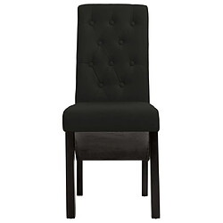 Avis Decoshop26 Lot de 6 chaises de salle à manger cuisine design classique tissu noir CDS022712