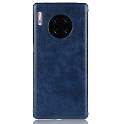 Wewoo Coque Rigide Pour Huawei Mate 30 Pro Shockproof Litchi PC + PU Case Blue