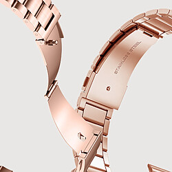 Avis Avizar Bracelet pour Apple Watch 41mm / 40mm / 38 mm Maillons Acier Rose gold