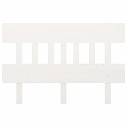 Avis Maison Chic Tête de lit scandinave,Meuble de chambre Blanc 153,5x3x81 cm Bois massif de pin -MN68310