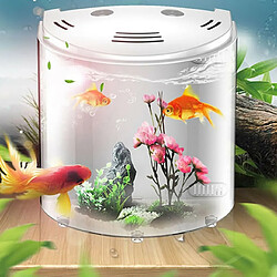 Universal Réservoir à poissons 5L Filtre USB Simulation Aquarium Portable Mini Aquarium Home Decoration 180 Open Living Room Desk | Aquarium Tank