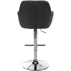 Non Tabouret de bar Natoma tissu chromé pas cher