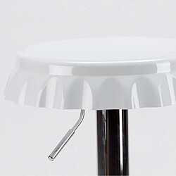 Acheter Superstool Tabouret haut bar et cuisine forme de capsule de bouteille design moderne Dallas | Blanc