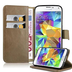 Cadorabo Coque Samsung Galaxy S5 / S5 NEO Etui en Marron