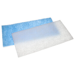 vhbw 2x Filtre compatible avec WilTec 420 cabine de peinture - Filtre de rechange, blanc / bleu clair